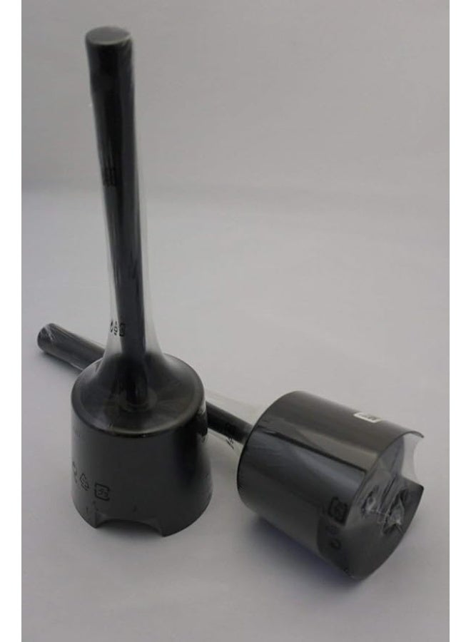 فرشاة تنظيف المرحاض مع حامل، لون أسود واحد